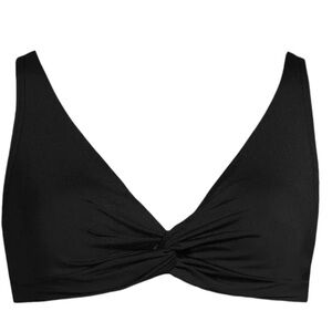 Lands end twist bikini top NWT